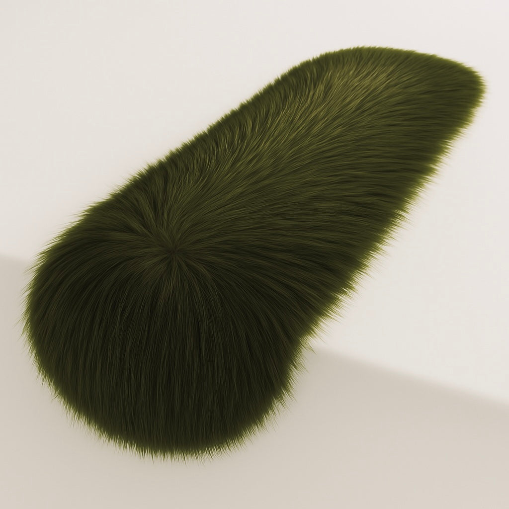 Faux Fur Tablecloth Shaggy Luxurious Dining Table