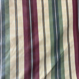 Oneida Silk Fabric - Multi-Colored Stripe, 54" Width (1 Yard)