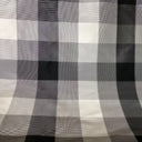 Onslow Silk Fabric - Black/White Stripe, 54" Width (1 Yard)