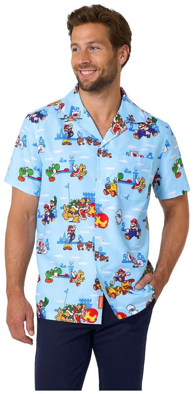 OppoSuits Men's Hawaiian Shirts Super MarioT Adventures