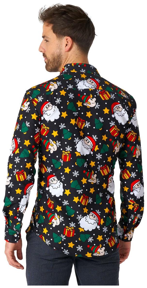 Suitmeister Men's Shirts Santa Elves Black