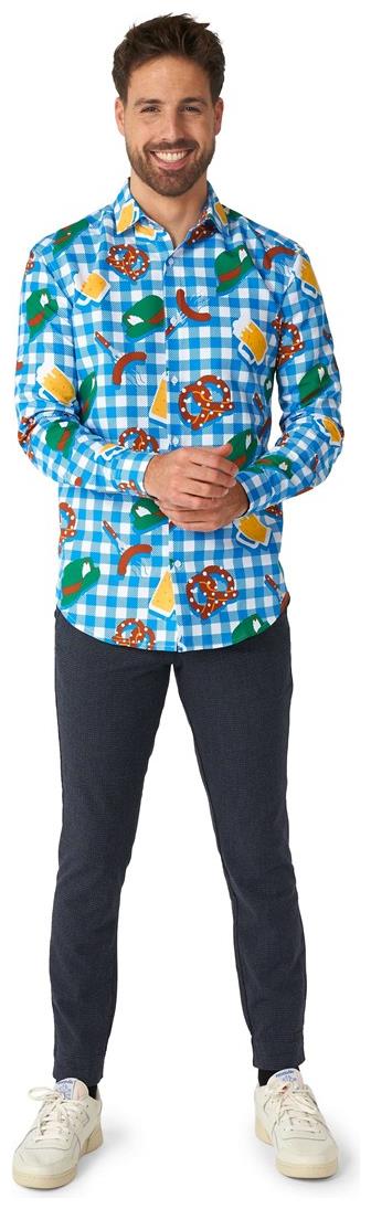 Suitmeister Men's Shirts October Check Blue