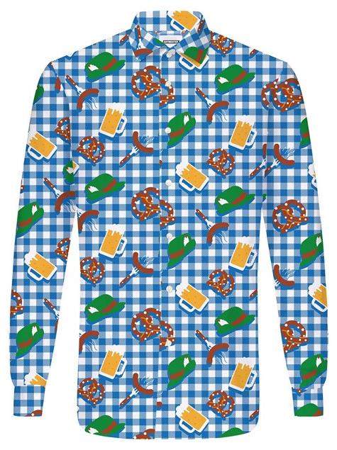 Suitmeister Men's Shirts October Check Blue