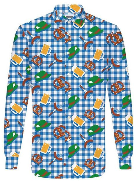 Suitmeister Men's Shirts October Check Blue
