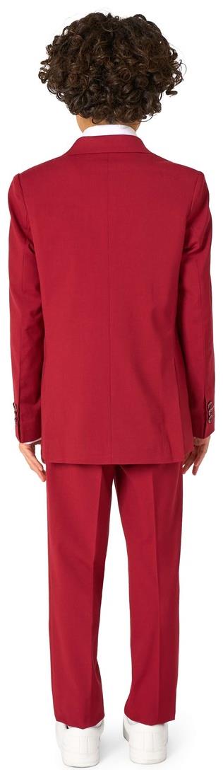 Stylish OppoSuits Daily Bright Burgundy Boys Suit for Trendsetting Kids and Holiday Events