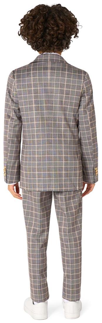OppoSuits Daily Boys' Suits BOYS Daily Checked Tan