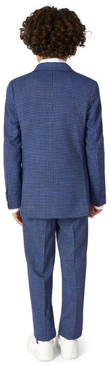 OppoSuits Daily Boys' Suits BOYS Daily Checked Navy