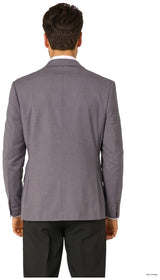 OppoSuits Daily Men's Blazers Daily Batman Grey
