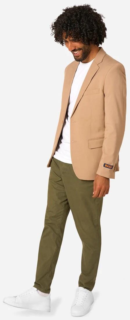 OppoSuits Daily Men's Blazers Daily Dark Sand