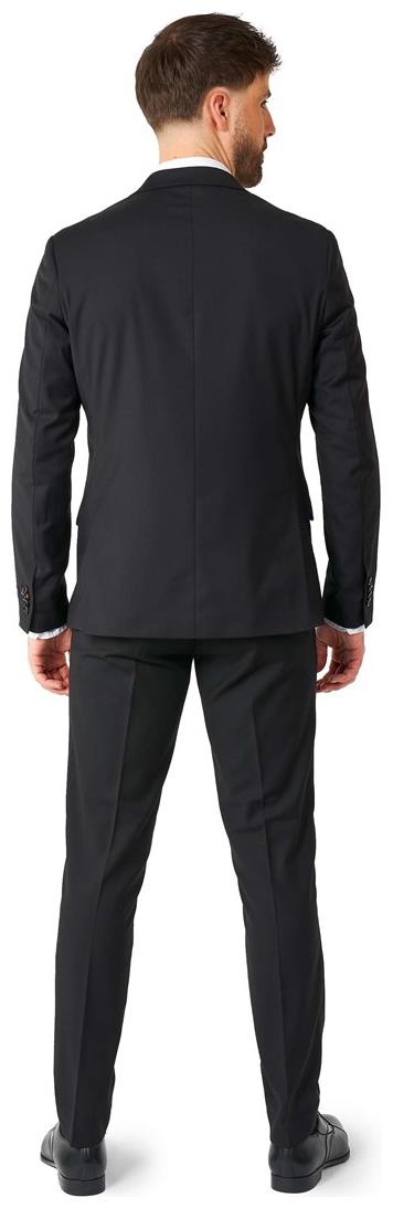 OppoSuits Daily Deep Black Suit for Men for Stylish Office Wear and Casual Outings