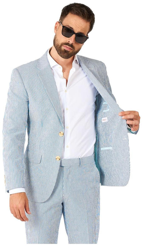 Stylish OppoSuits Daily Seer Sucker Suit for Business Casual Events and Parties