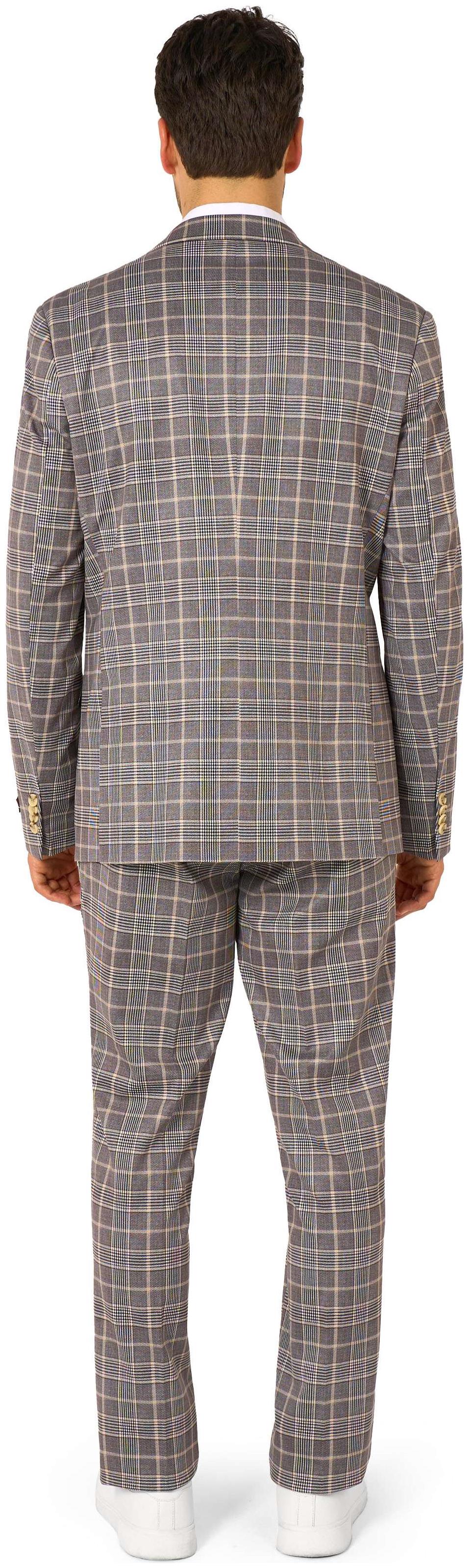 OppoSuits Daily Men's Suits Daily Checked Tan