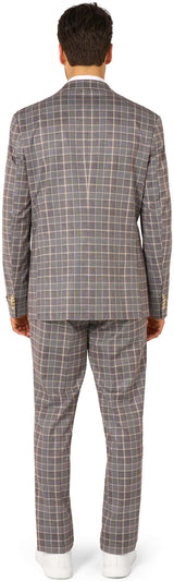 OppoSuits Daily Men's Suits Daily Checked Tan