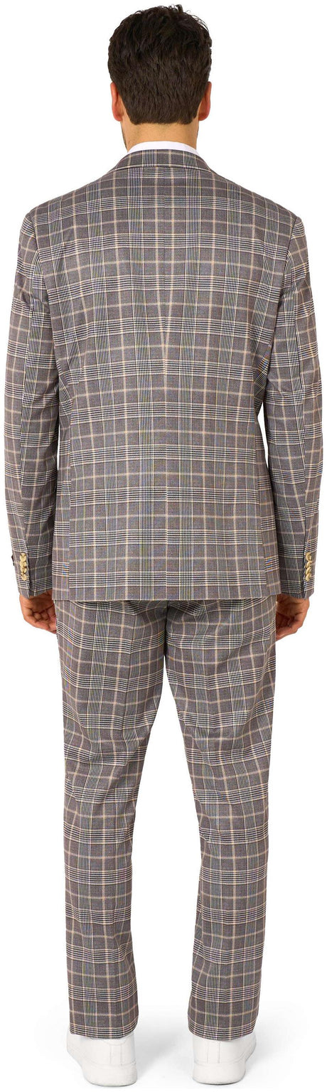 OppoSuits Daily Men's Suits Daily Checked Tan