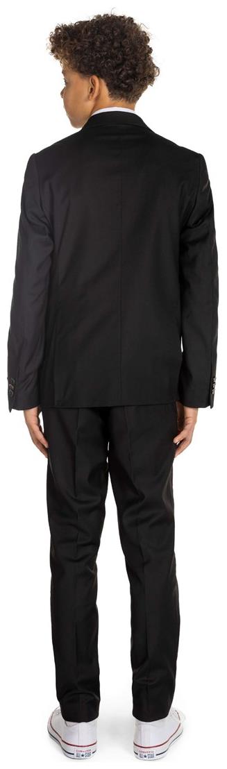 Stylish OppoSuits Daily Deep Black Suit for Teen Boys Halloween Parties Weddings and Classy Events