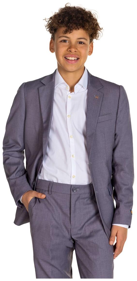 Stylish OppoSuits Daily Dark Grey Suit for Teen Boys School Events Weddings and Celebrations