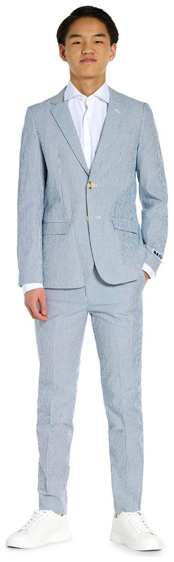 Stylish OppoSuits Daily Seer Sucker for Teen Boys Events Parties and Trendy Looks