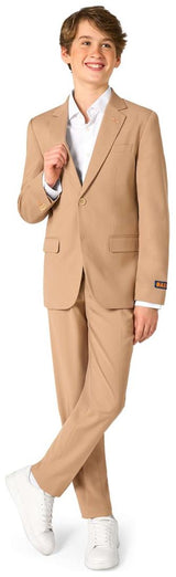 OppoSuits Daily Teen Boys' Suits TEEN BOYS Daily Dark Sand
