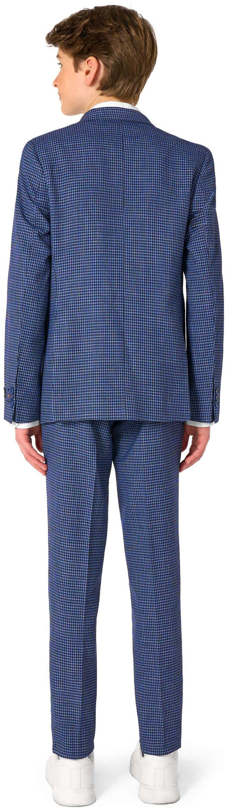 OppoSuits Daily Teen Boys' Suits TEEN BOYS Daily Checked Navy
