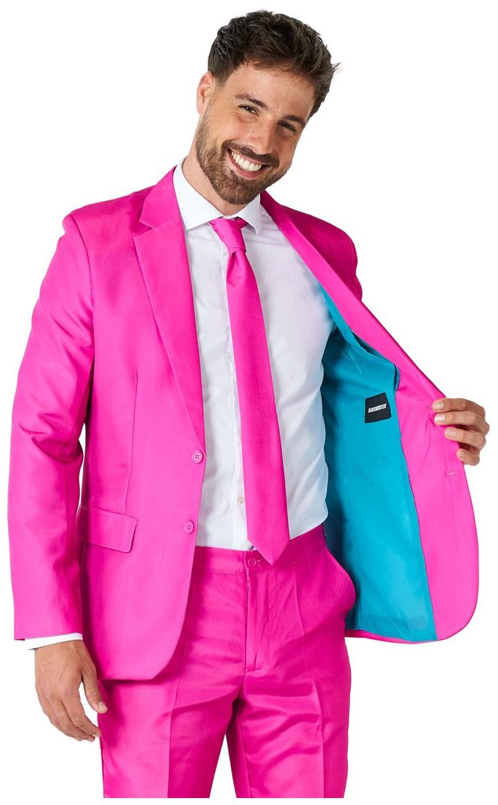 Suitmeister Men's Suits Solid Pink