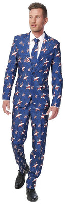 Suitmeister Men's Suits USA Stars and Stripes