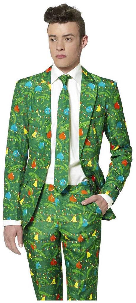 Suitmeister Men's Suits Christmas Green Tree