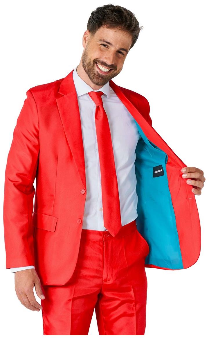 Suitmeister Men's Suits Solid Red
