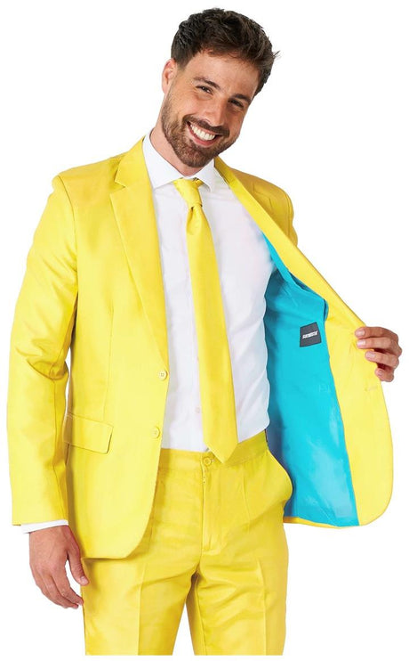 Suitmeister Men's Suits Solid Yellow