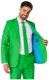 Suitmeister Men's Suits Solid Green