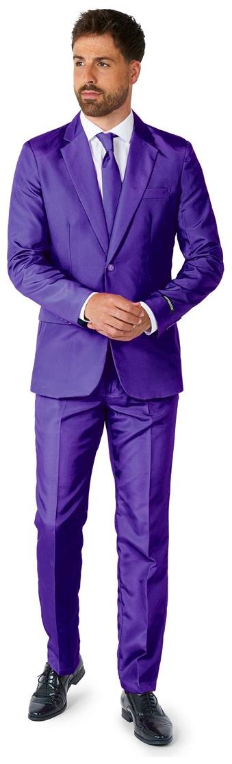 Bold Suitmeister Men's Solid Purple Suit for Festivals Parties and Special Events