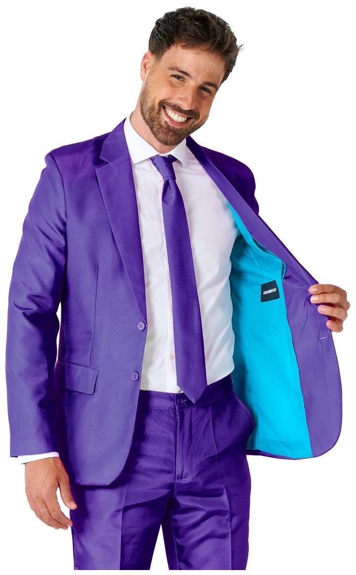 Suitmeister Men's Suits Solid Purple