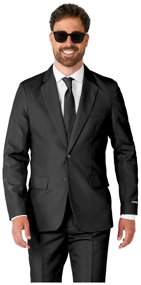 Suitmeister Men's Suits Solid Black