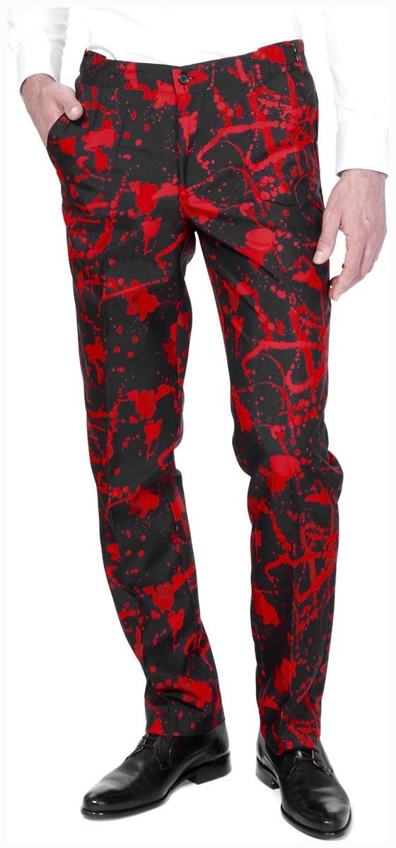 Stylish Suitmeister Halloween Black Blood Suit for Spooky Parties and Themed Events