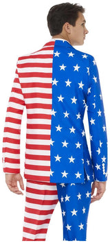Stylish USA Flag Suit for 4th of July Parties and Patriotic Celebrations