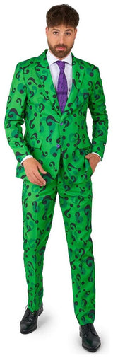 Stylish Suitmeister The Riddler Costume for Halloween Parties Comic Cons and Themed Dress Ups