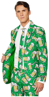 Stylish Suitmeister Beer Suit for Oktoberfest St Patrick's Day and Festive Birthday Celebrations