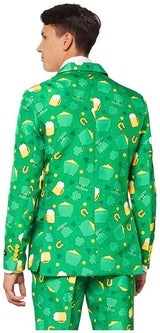 Suitmeister Men's St. Patrick's Day Icons Suit for Festive Celebrations and Themed Parties