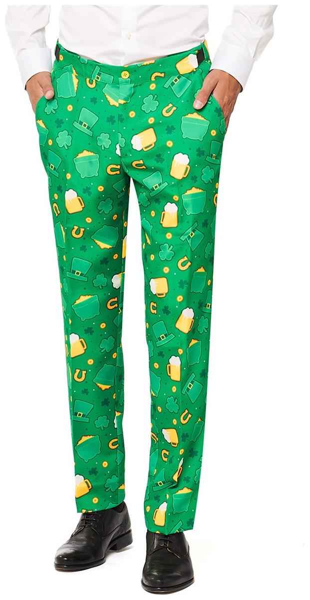 Suitmeister Men's St. Patrick's Day Icons Suit for Festive Celebrations and Themed Parties