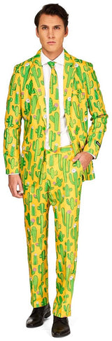 Colorful Sunny Yellow Cactus Suit for Festive Parties Events and Celebrations