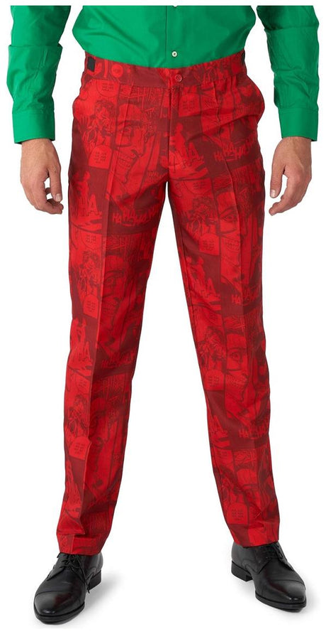 Scarlet Joker Suit for Halloween Events Comic Con and Superhero Costume Parties