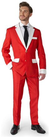 Luxurious Suitmeister Santa Faux Fur Suit for Holiday Parties Festive Events and Christmas Celebrations