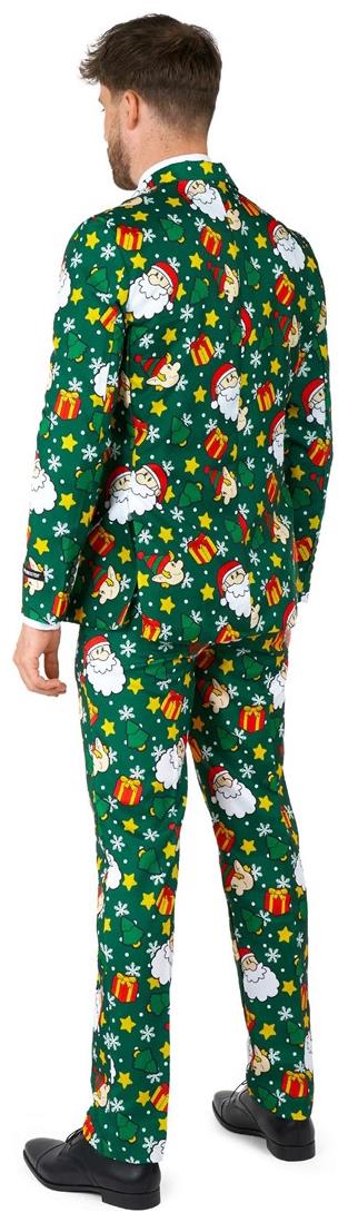 Festive Suitmeister Santa Elves Green Suit for Christmas Parties Holiday Celebrations and Family Gatherings