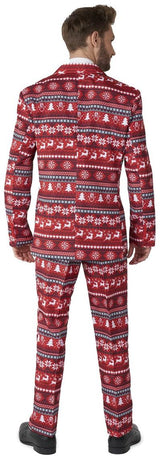Suitmeister Men's Suits Nordic Pixel Red