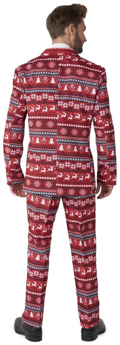 Suitmeister Men's Suits Nordic Pixel Red