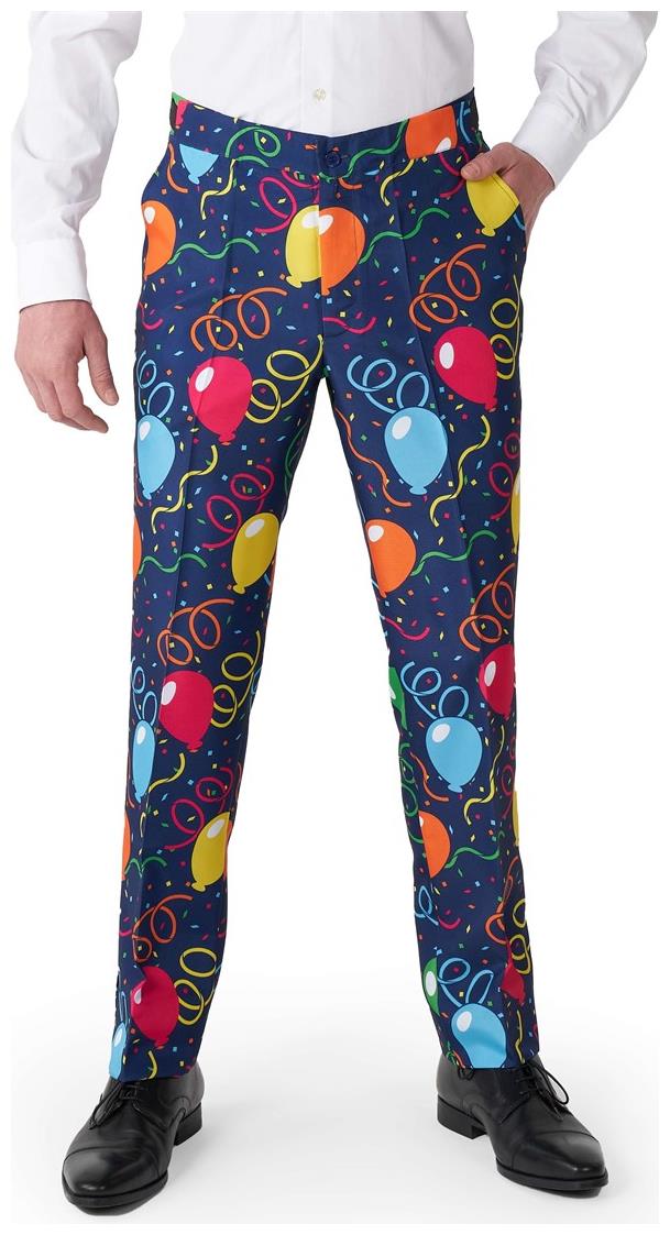 Festive Suitmeister Confetti Balloons Navy Suit for Parties Weddings and Celebrations