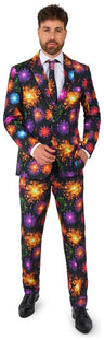 Suitmeister Men's Suits Fireworks Black