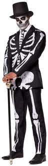 Suitmeister Men's Suits Skeleton Grunge Black