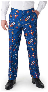 Suitmeister Retro Gamer Navy Suit for Gamers Halloween Parties and Costume Events