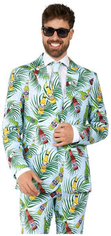 Stylish Suitmeister Tropical Beers Suit for Hawaiian Theme Parties Beach Days and Festivals