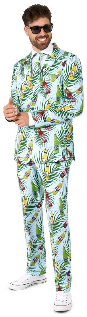 Suitmeister Men's Suits Tropical Beers Blue